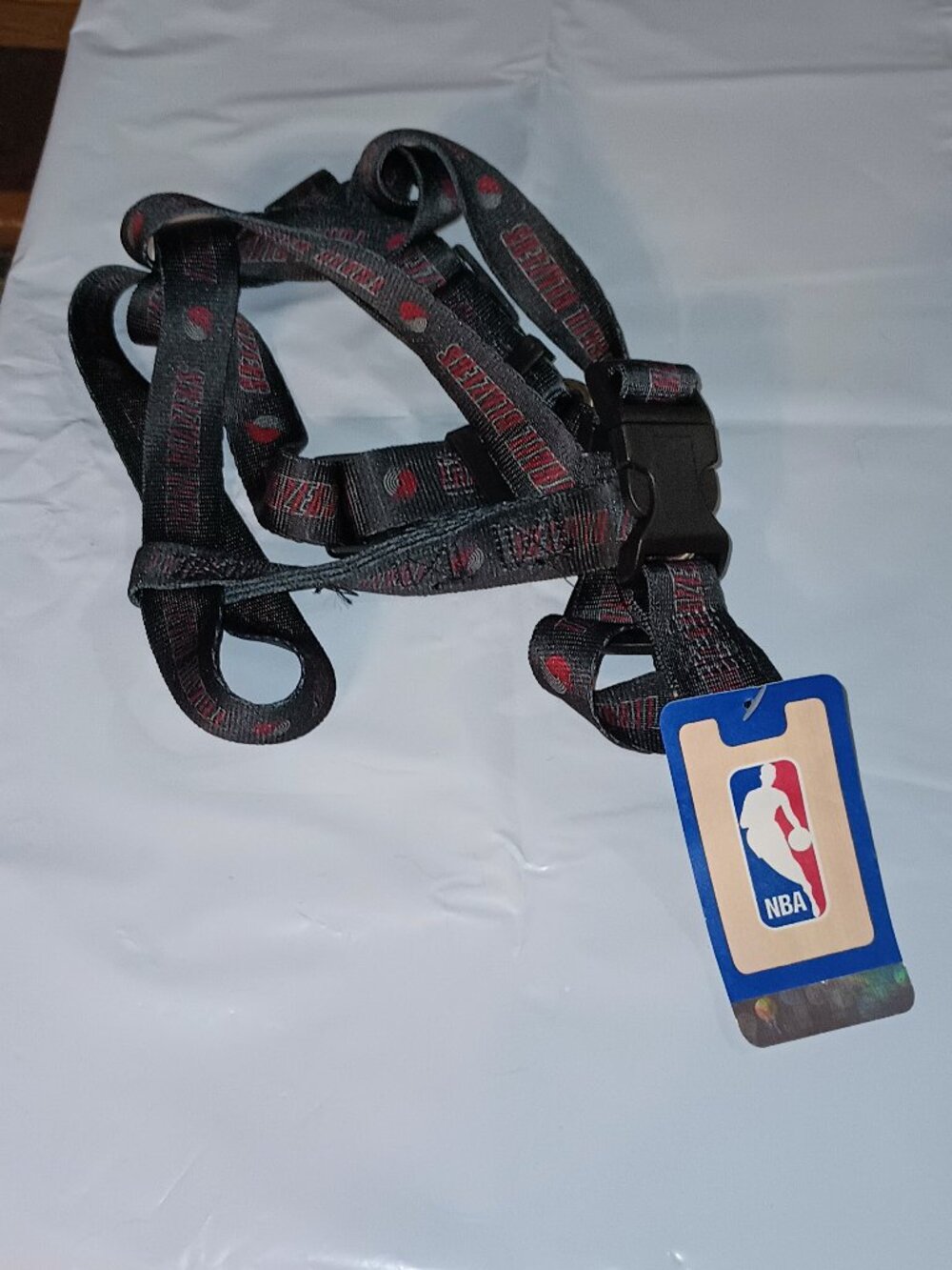 NEW Portland Trailblazers 1 Inch wide Adjustable Dog Harness Large